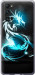 Чохол на Huawei Honor 30 Pro Біло-блакитний вогняний дракон 113u-1920 (Блакитний)