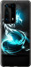 Чохол на Huawei P40 Pro Plus Біло-блакитний вогняний дракон 113u-1917 (Блакитний)
