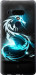 Чохол на HTC U12 Plus Білово-блакитний вогняний дракон 113u-1712 (Блакитний)