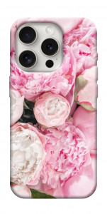 Чехол Pink peonies для iPhone 16 Pro