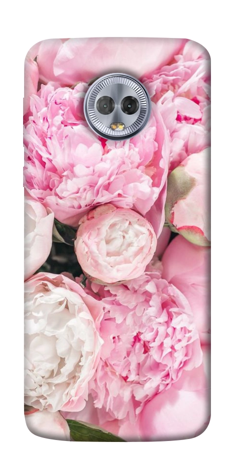 Чехол Pink peonies для Motorola Moto G6 Plus