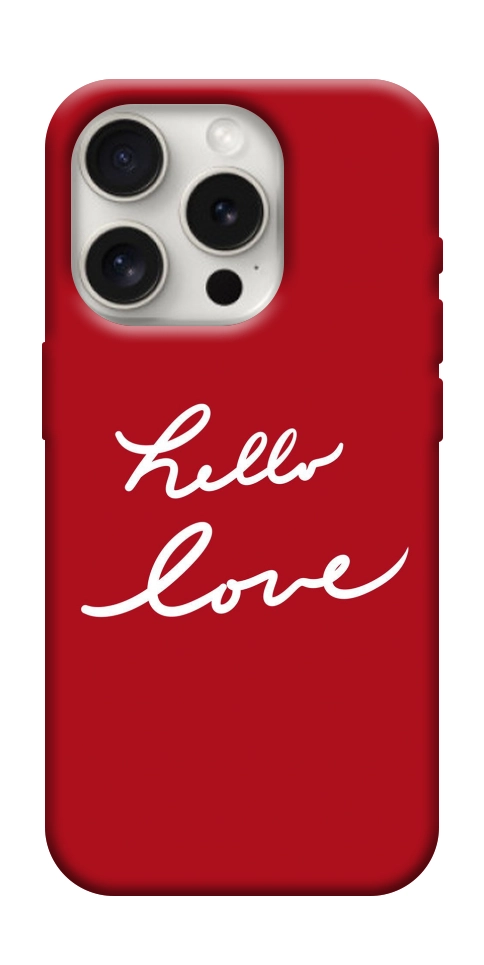 Чохол Hello love для iPhone 16 Pro Max