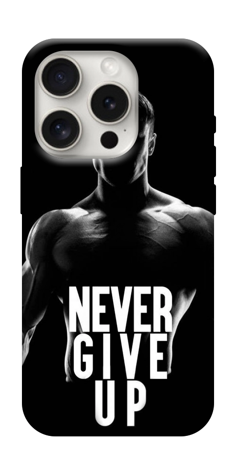 Чохол Never give up для iPhone 16 Pro