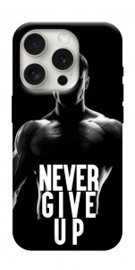 Чехол Never give up для iPhone 16 Pro