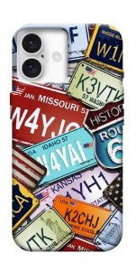 Чехол License plate для iPhone 16