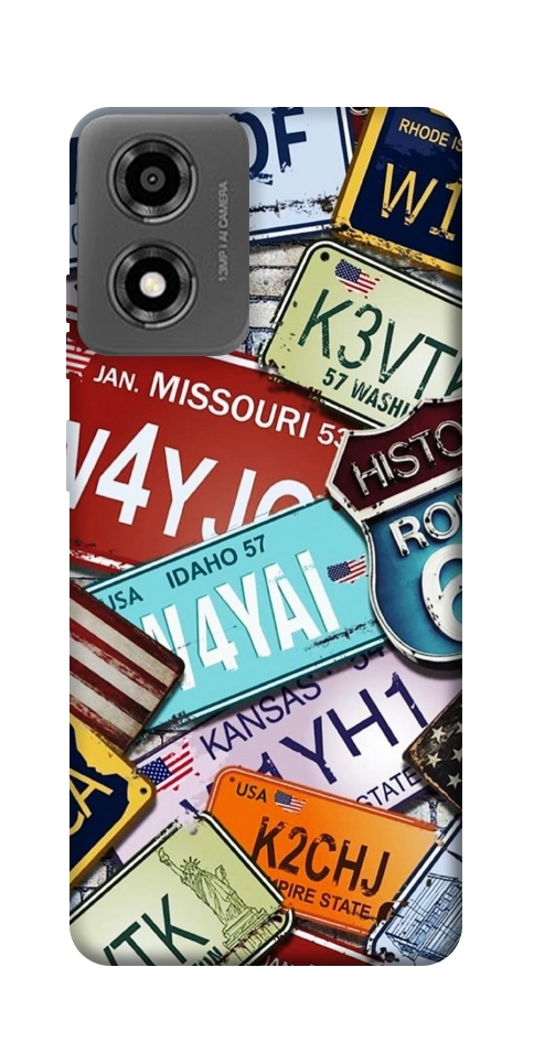 Чохол License plate для Motorola Moto E14