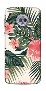 Чехол Tropic flowers для Motorola Moto G6 Plus