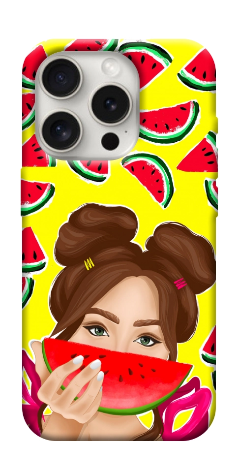 Чохол Watermelon girl для iPhone 16 Pro