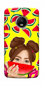 Чехол Watermelon girl для Motorola Moto G5S