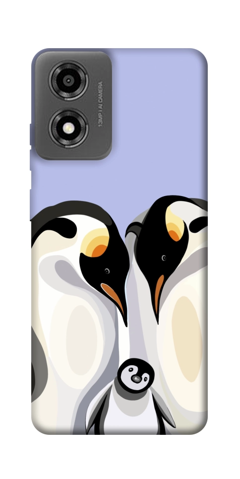 Чехол Penguin family для Motorola Moto E14