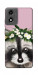 Чохол Raccoon in flowers для Motorola Moto E14