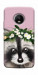 Чохол Raccoon in flowers для Motorola Moto G5S