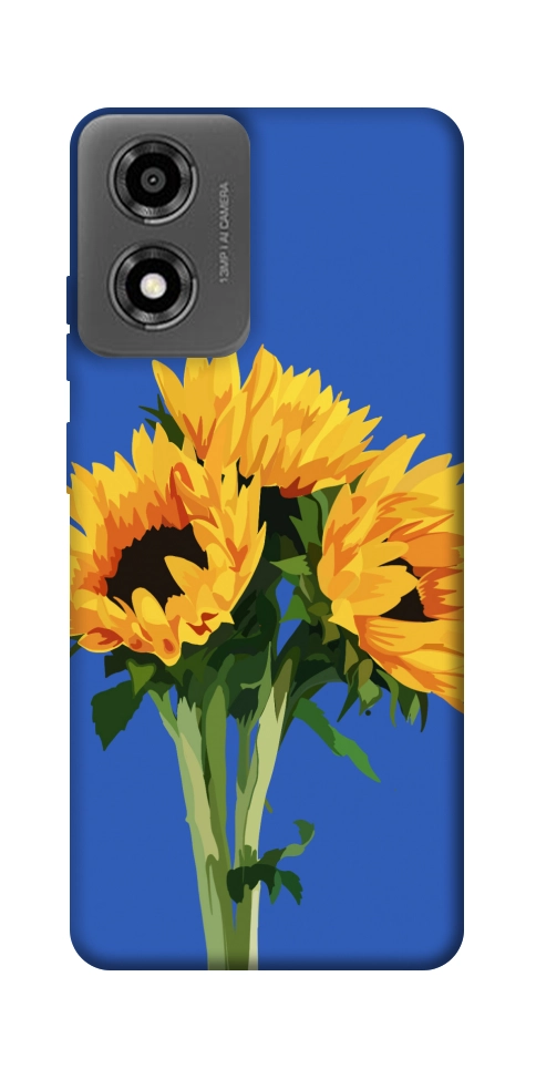 Чохол Bouquet of sunflowers для Motorola Moto E14