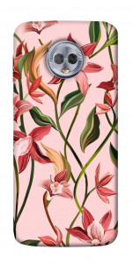 Чехол Floral motifs для Motorola Moto G6 Plus