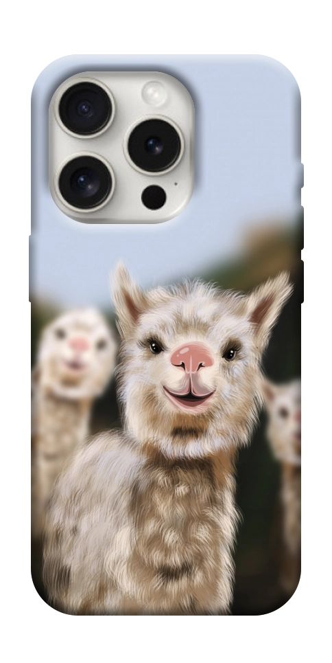 Чохол Funny llamas для iPhone 16 Pro