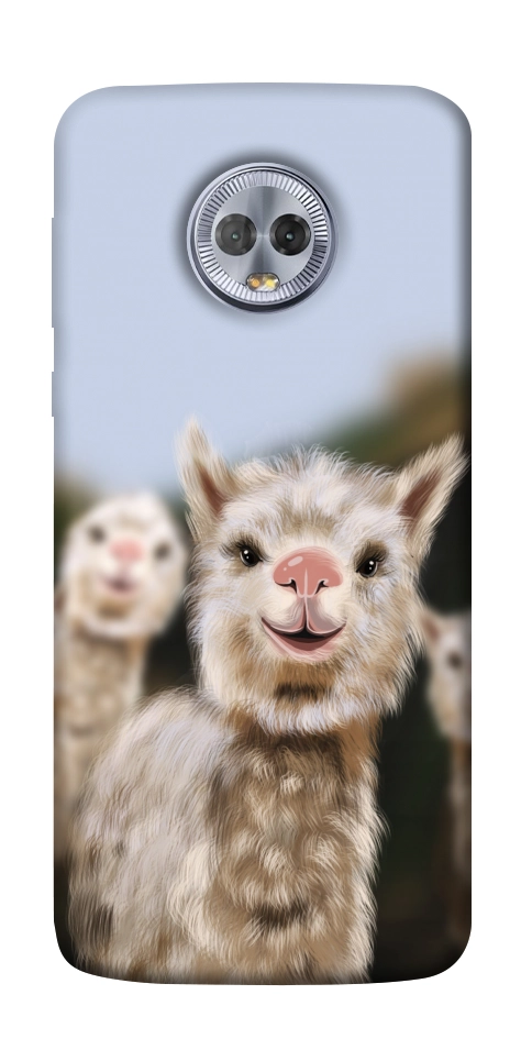 Чохол Funny llamas для Motorola Moto G6 Plus