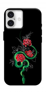 Чехол Snake in flowers для iPhone 16