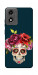 Чехол Flower skull для Motorola Moto E14