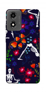 Чехол Yoga skeletons для Motorola Moto E14