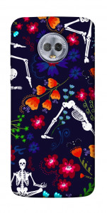 Чехол Yoga skeletons для Motorola Moto G6 Plus