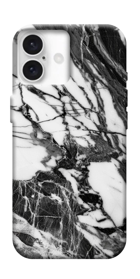 Чохол Calacatta black marble для iPhone 16