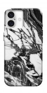 Чехол Calacatta black marble для iPhone 16