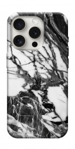 Чохол Calacatta black marble для iPhone 16 Pro