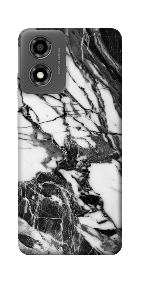 Чохол Calacatta black marble для Motorola Moto E14