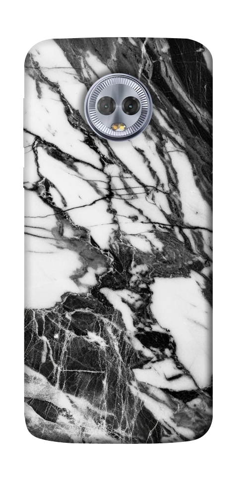 Чохол Calacatta black marble для Motorola Moto G6 Plus