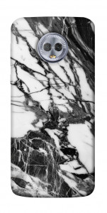 Чохол Calacatta black marble для Motorola Moto G6 Plus