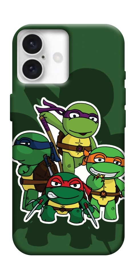 Чохол Green turtles для iPhone 16