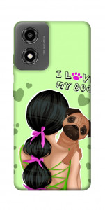 Чохол Love my dog для Motorola Moto E14