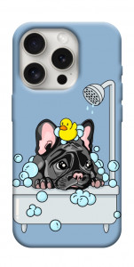 Чохол Dog in shower для iPhone 16 Pro