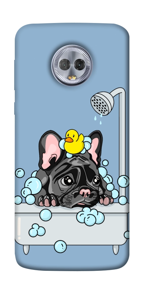 Чехол Dog in shower для Motorola Moto G6 Plus