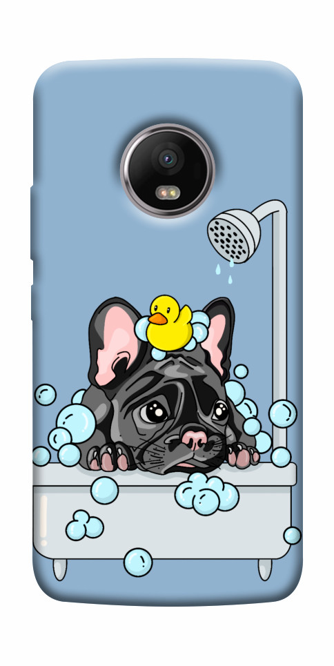 Чехол Dog in shower для Motorola Moto G5 Plus
