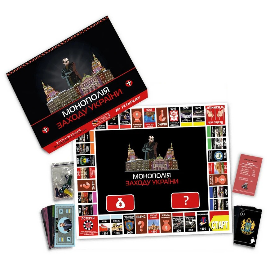 Фото Настольная игра "Монополия Запада Украины" PLR-0040 от 2 до 5 игроков (Разные цвета) на vchehle.ua