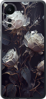 Чохол на Xiaomi Redmi 13C Ромашки 2 5550u-3410 (Чорний)