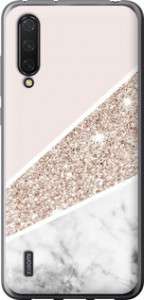 Чехол на Xiaomi Mi 9 Lite Пастельный мрамор 4342u-1834 (Серый)