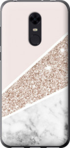 Чехол на Xiaomi Redmi 5 Plus Пастельный мрамор 4342u-1347 (Серый)