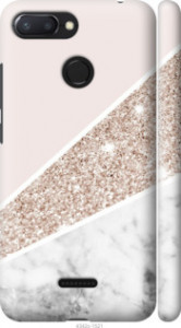 Чехол на Xiaomi Redmi 6 Пастельный мрамор 4342m-1521 (Серый)