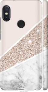 Чехол на Xiaomi Redmi Note 5 Пастельный мрамор 4342m-1516 (Серый) для Xiaomi Redmi Note 5 (DC)
