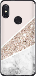 Чохол на Xiaomi Redmi Note 5 Пастельний мармур 4342u-1516 (Сірий)