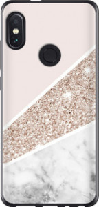 Чехол на Xiaomi Redmi Note 5 Пастельный мрамор 4342u-1516 (Серый) для Xiaomi Redmi Note 5 (DC)