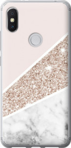 Чехол на Xiaomi Redmi S2 Пастельный мрамор 4342t-1494 (Серый)