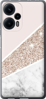 Чехол на Xiaomi Poco F5 Пастельный мрамор 4342u-3170 (Серый)