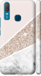 Чехол на Vivo Y11 Пастельный мрамор 4342m-629 (Серый)