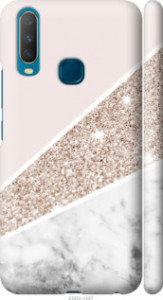 Чехол на Vivo Y17 Пастельный мрамор 4342m-1447 (Серый) для Vivo Y17