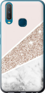 Чехол на Vivo Y17 Пастельный мрамор 4342u-1447 (Серый) для Vivo Y17