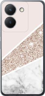 Чехол на Vivo Y36 5G Пастельный мрамор 4342u-3135 (Серый)