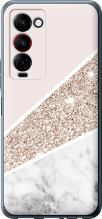 Чехол на Tecno Camon 18 Premier Пастельный мрамор 4342u-2652 (Серый)